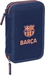 Plumier Doble Escolar Niño, Estuche con Colores, con 29 Útiles Incluidos F.C.BARCELONA 2ª EQUIPACIÓN  12.5x4x19.5 cm