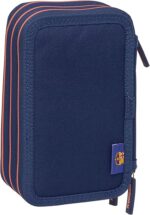Plumier Triple Estuche Escolar con 37 Útiles Incluidos F.C.Barcelona 2ª EQUIPACIÓN  12.5x5.5x19.5 cm - Imagen 2