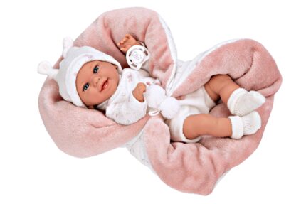Muñeca Elegance 35cm Babyto Rosa C/Manta (Muñeco de Peso)