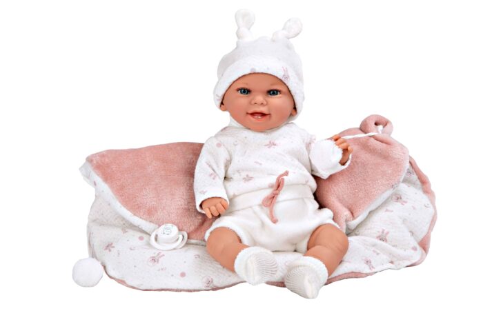 Muñeca Elegance 35cm Babyto Rosa C/Manta (Muñeco de Peso) - Imagen 3