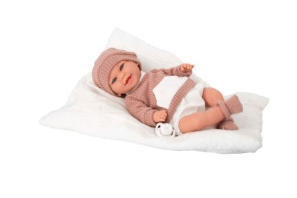 Muñeca Elegance 35cm Babyto Rosa C/Cojin (Muñeco de Peso )