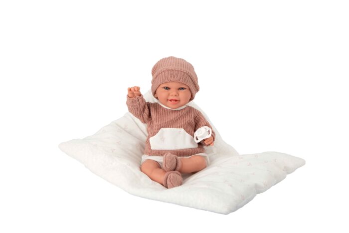Muñeca Elegance 35cm Babyto Rosa C/Cojin (Muñeco de Peso ) - Imagen 2