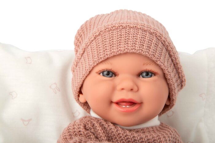 Muñeca Elegance 35cm Babyto Rosa C/Cojin (Muñeco de Peso ) - Imagen 3