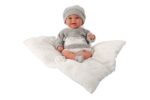 Muñeca Elegance 35cm Babyto Gris C/Cojin (Muñeco de Peso ) - Imagen 2