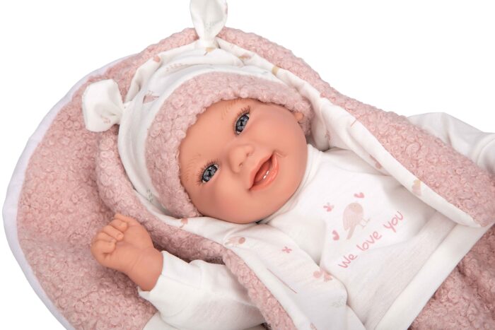 Muñeca Elegance 40cm Colin Rosa C/Cojin (Muñeco de Peso ) - Imagen 3