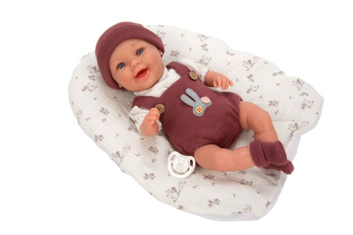 Muñeca elegance 35cm Gadi Granate C/Cojin (Muñeco  de Peso ) - Imagen 2