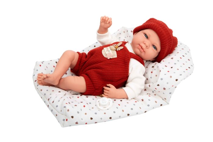 Muñeca Elegance 40cm Cris Naranja C/Saco de Dormir ( Muñeco de Peso) - Imagen 2