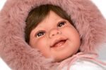 Muñeca Elegance 45cm Zoe Rosa C/Manoplas C/Pelo (Muñeco de Peso) - Imagen 3