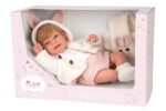 Muñeca Elegance 45cm Zoe Rosa C/Bufanda C/Pelo (Muñeco con Peso)