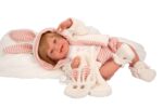 Muñeca Elegance 45cm Zoe Rosa C/Bufanda C/Pelo (Muñeco con Peso) - Imagen 2