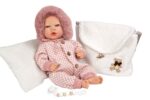 Muñeca Reborn Arias 40cm Manuela Rosa C/Bolso y Cojin - Imagen 2