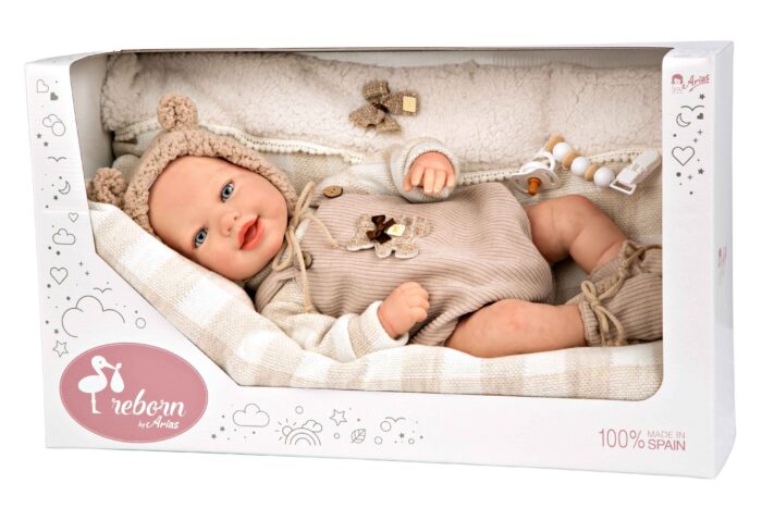 Muñeca Reborn Arias 45cm Ruben C/Cojin - Imagen 1