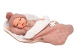 Muñeca Reborn Arias 40cm Elba Rosa C/Saco Dormir - Imagen 2