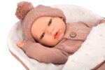 Muñeca Reborn Arias 40cm Elba Rosa C/Saco Dormir - Imagen 3
