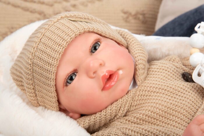 Muñeca Reborn Arias 40cm olona Beige C/Saco Dormir - Imagen 3