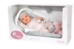 Muñeca Reborn Arias 40cm Nadia Rosa C/Manta C/Peluche