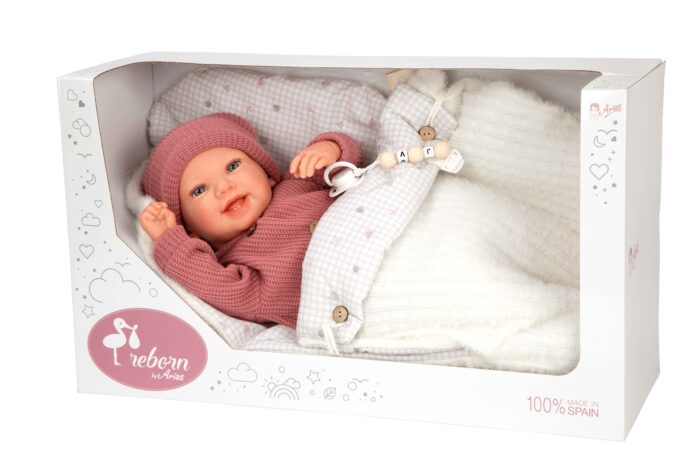 Muñeca Reborn Arias 45cm Angelica C/Nana - Imagen 1