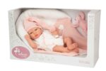 Muñeca Reborn Arias 40cm Ariel Rosa C/Manta C/Peluche