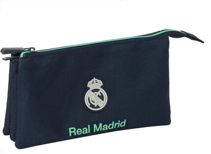 Portatodo Triple REAL MADRID 2ª EQUIPACIÓN 25/26    22x3x12 cm