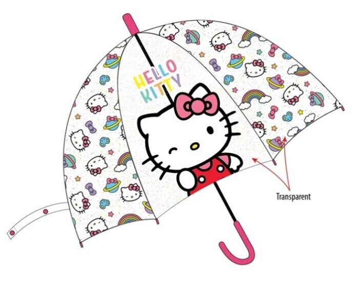 PARAGUAS SETA AUTO NIÑA HELLO KITTY 48,5 CM - Imagen 1