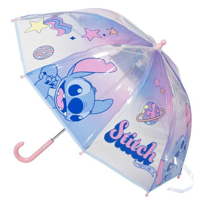 Paraguas Manual Poe Burbuja Stitch Disney 45cm. - Imagen 1