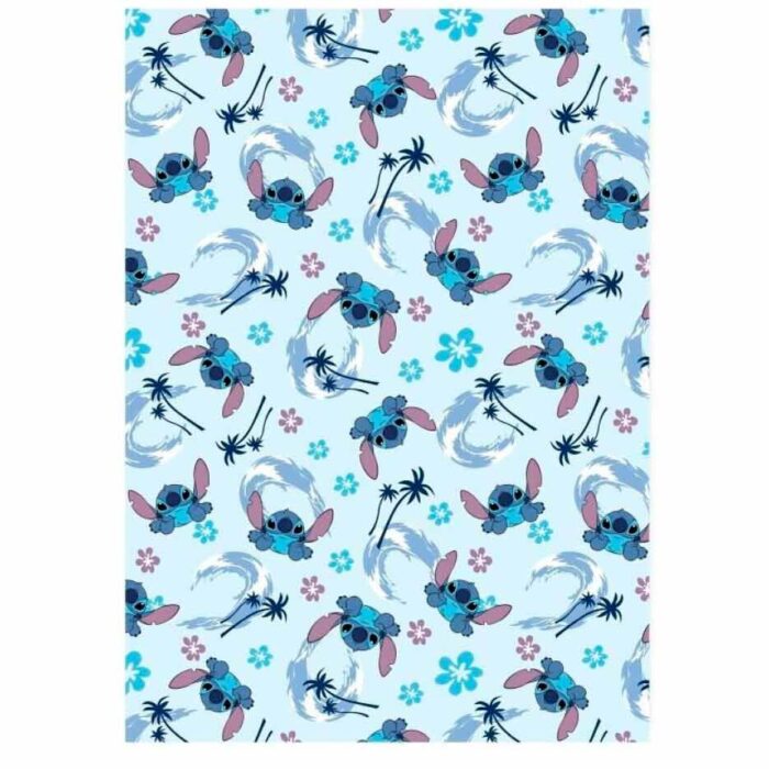 Manta Coralina Stitch Disney 110x140cm - Imagen 1