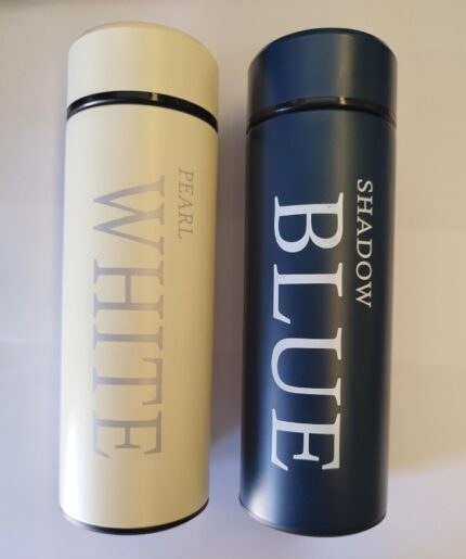 TERMO BOTELLA 350ML BLANCO PERLA/ AZUL SOMBRA