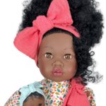 Muñeca Alika Curly Hair 45cm. con Bebe Nines d'Onil - Imagen 4