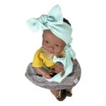 Nines María Mostaza con Bebé 45 cm - Imagen 2