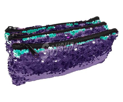 Portatodo Triple Con Lentejuelas Reversibles