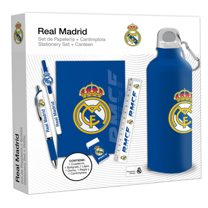 Set Papeleria + Botella Real Madrid - Imagen 1