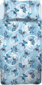 Juego De Cama Coralina 3 Piezas Stitch 90cm.