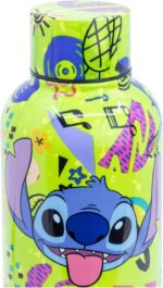 BOTELLA TERMO ACERO INOXIDABLE ANTIVUELCO 515 ML STITCH GREEN PARTY - Imagen 2
