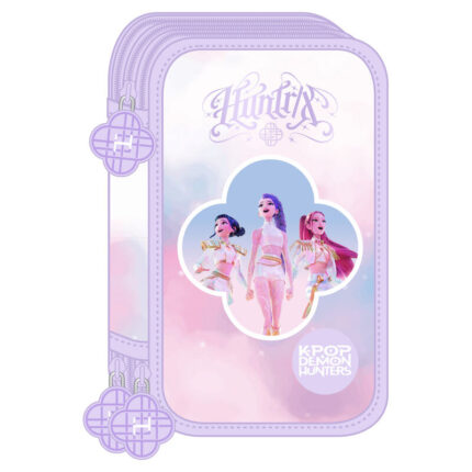 Plumier Triple 37 Pcs K-Pop Demon Hunters - Artist 12,5x5,5x19,5cm