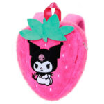 Mochila De Textura Suave De Peluche Kuromi 10x30x30cm.