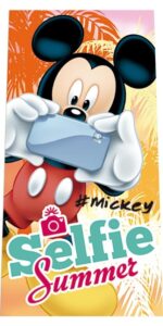 Lote Mickey, Toalla Algodon, Merendero, Gorra y Saco Mochila - Imagen 5