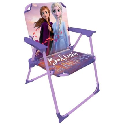 Silla Infantil Plegable con Brazos Frozen Disney Licencia Oficial – Compacta y Ligera – Fácil de Limpiar – Ideal para Interior y Exterior