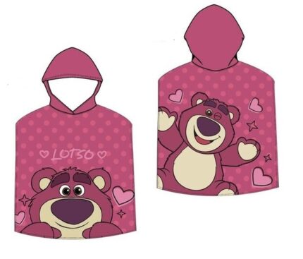 Poncho Toalla Lotso Toy Story Microfibra 55x100cm.