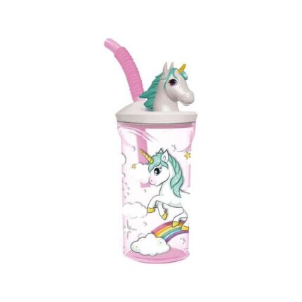 VASO FIGURITA 3D 360 ML UNICORNIO