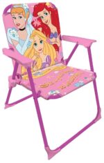 Silla Infantil Plegable con Brazos Princesas Disney Licencia Oficial – Compacta y Ligera – Fácil de Limpiar – Ideal para Interior y Exterior - Imagen 2