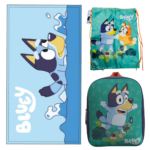 Lote Bluey, Toalla, Mochila y Saco Mochila