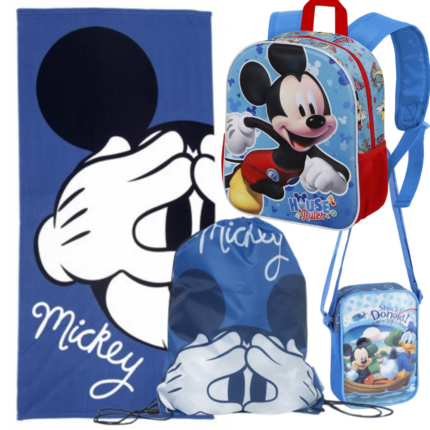 Lote Bluey, Toalla, Bandolera, Mochila y Saco Mochila