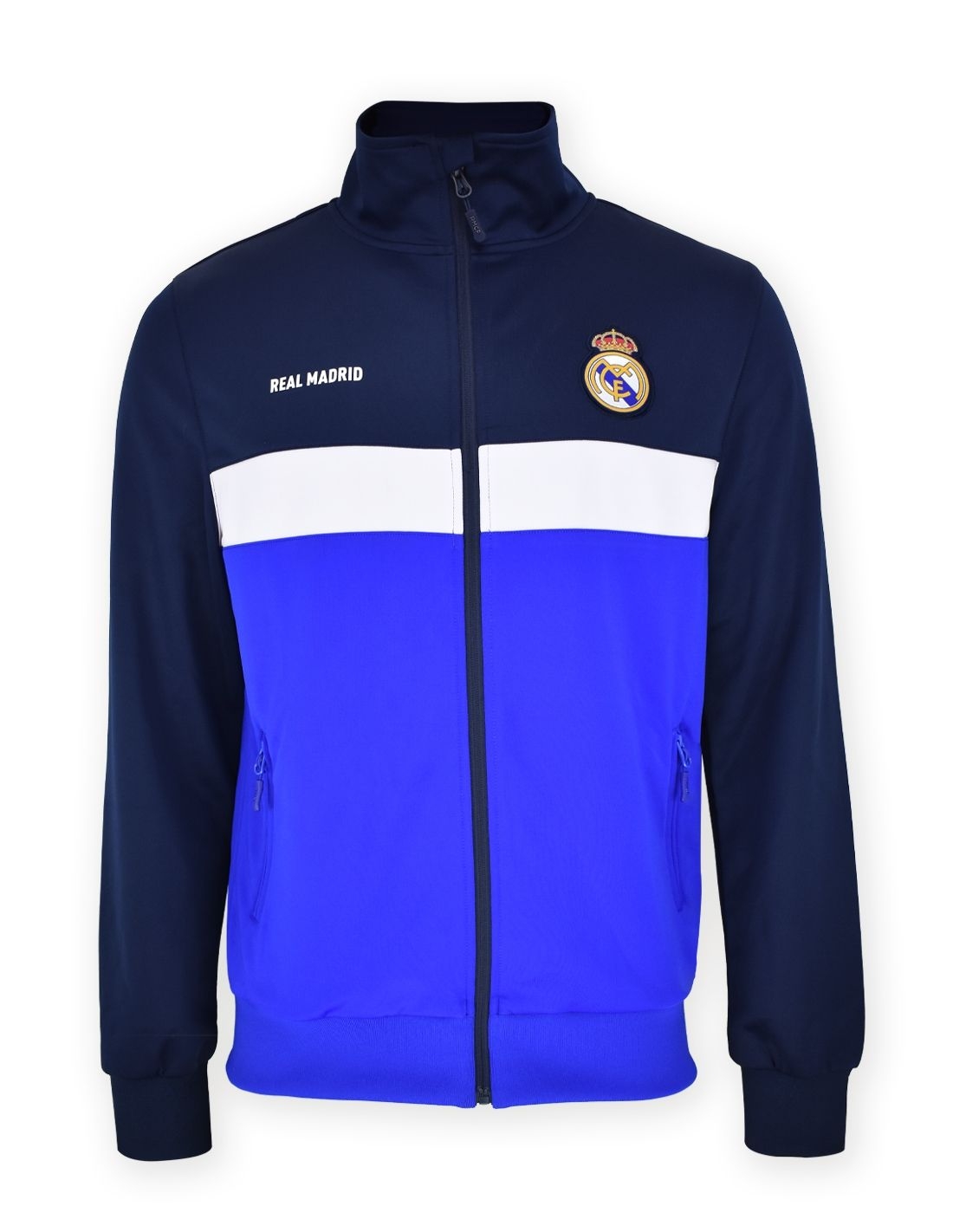 chaqueta-real-madrid-plus-azul-junior Sudadera Real Madrid Plus Navy - Júnior - Imagen 1