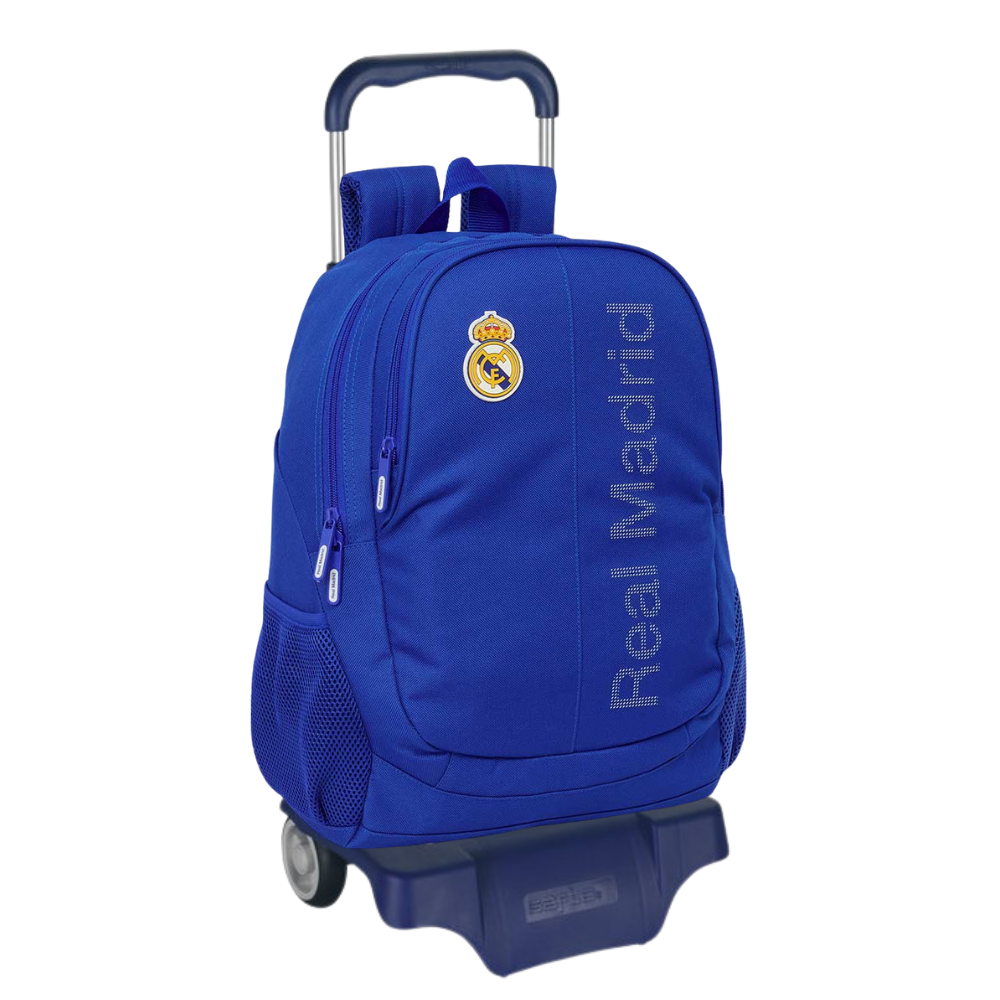 mochila carro Mochila con Carro Real Madrid 32x16x44cm. - Imagen 1