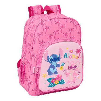 Mochila Infantil Adapt.carro Stitch Chill 26x34x11cm