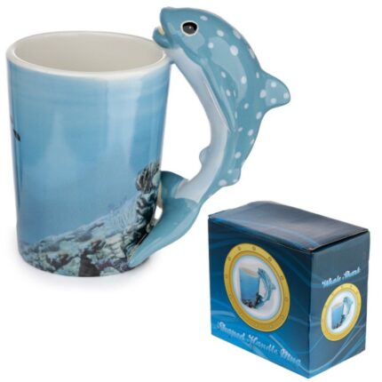 Taza de Ceramica - Asa con Forma de Tiburon Ballena