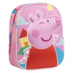 Lote Mochila 3D Infantil + Botella Peppa Pig 25x31x10cm. - Imagen 3