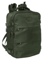 Mochila de Viaje en Cabina Verde, para Portátil 15,6» 29x19x44 cm