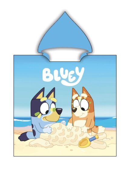 Poncho Toalla Bluey Microfibra 55x110cm