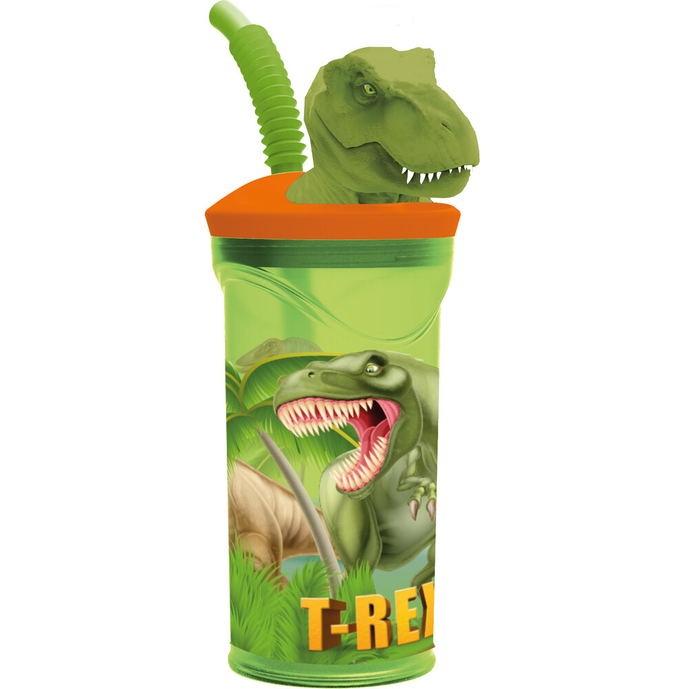 8412497262663.1 Vaso Figurita 3D 360ml Dinosaurio Range - Imagen 1